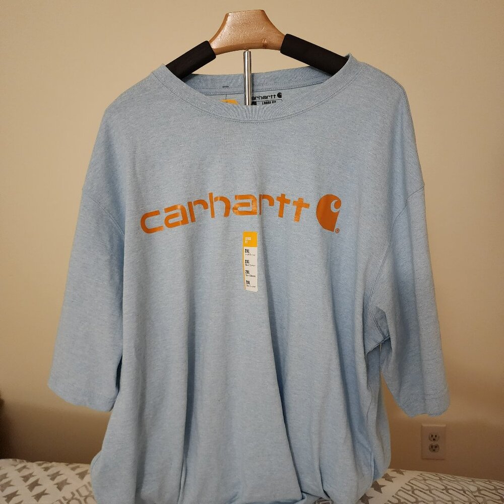 Carhartt Men's Loose Fit Heavyweight Short-Sleeve Logo Graphic T-Shirt (S - 2XL)